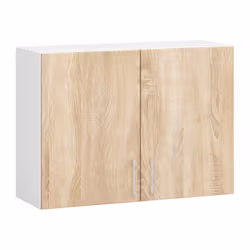 AKORD Furniture Factory KS0PLIMBIA002, 2 portes(s), 2 étagères, Blanc, Porte à charnière, 16 mm, 305 mm