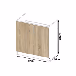 AKORD Furniture Factory KS0PLIMBIA001 Armoire de rangement de salle à manger et de cuisine - Vue supplémentaire 4