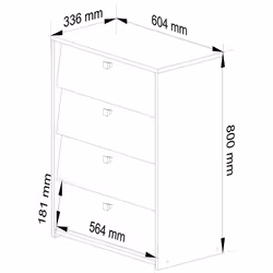 AKORD Furniture Factory OP0LSZAOLC002 Organisateur pour chaussures