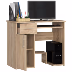 AKORD Furniture Factory IP0PJAYDAB002 bureau d'ordinateur Couleur chêne