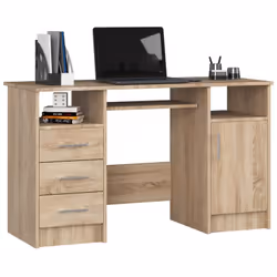 AKORD Furniture Factory IP0PANADAB003, Droit, Forme rectangulaire, Mat, Couleur chêne, 3 tiroir(s), 520 mm