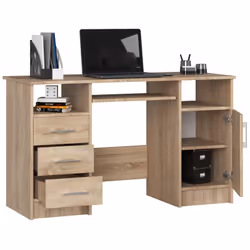 AKORD Furniture Factory IP0PANADAB003 bureau d'ordinateur Couleur chêne