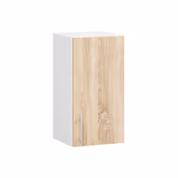AKORD Furniture Factory KS0PLIMBIA008, 1 portes(s), 2 étagères, Blanc, Porte à charnière, 16 mm, 305 mm