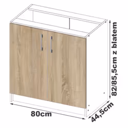 AKORD Furniture Factory KS0PLIMBIA015 Armoire de rangement de salle à manger et de cuisine - Vue supplémentaire 4