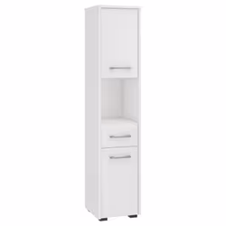 AKORD Furniture Factory OP0LLAZBIA001, Blanc, Sur pied, 5 étagères, 1 tiroir(s), 2 portes(s), Mat
