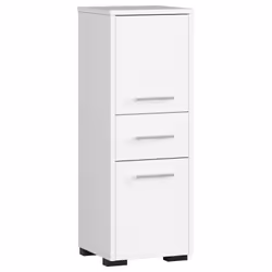 AKORD Furniture Factory OP0LLAZBIA002, Blanc, Sur pied, 3 étagères, 1 tiroir(s), 2 portes(s), Mat