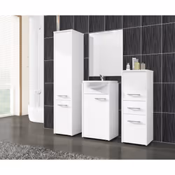 AKORD Furniture Factory OP0LLAZBIA003 armoire de rangement de salle de bain Blanc - Vue supplémentaire 4
