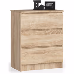 AKORD Furniture Factory OP0LK-6DAB002, Chêne, 3 tiroir(s), Mat, 16 mm, 51 cm, 400 mm