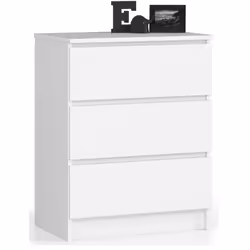 AKORD Furniture Factory OP0LK-6BIA003, Blanc, 3 tiroir(s), Mat, 16 mm, 51 cm, 400 mm
