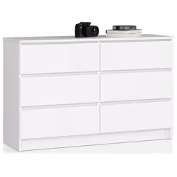 AKORD Furniture Factory OP0LK-1BIA002, Blanc, 6 tiroir(s), Mat, 16 mm, 51 cm, 400 mm