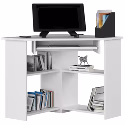 AKORD Furniture Factory IP0PTEDBIA001 bureau d'ordinateur Blanc