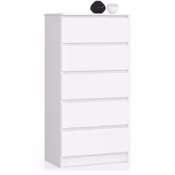 AKORD Furniture Factory OP0LK-6BIA008, Blanc, 5 tiroir(s), Mat, 16 mm, 51 cm, 400 mm