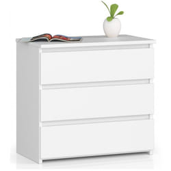 AKORD Furniture Factory OP0LCL-BIA002 Table de nuit et table de chevet 3 tiroir(s)