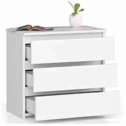 AKORD Furniture Factory OP0LCL-BIA002 Table de nuit et table de chevet 3 tiroir(s)