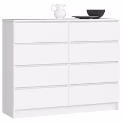 AKORD Furniture Factory OP0LK-1BIA005, Blanc, 8 tiroir(s), Mat, 16 mm, 51 cm, 400 mm