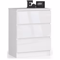 AKORD Furniture Factory OP0LK-6BIA006, Blanc, 3 tiroir(s), Brillant, 16 mm, 51 cm, 400 mm