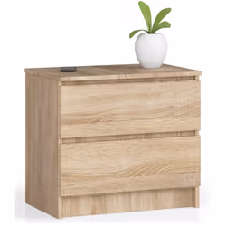 AKORD Furniture Factory OP0LK-6DAB001, Chêne, 2 tiroir(s), Mat, 16 mm, 51 cm, 400 mm