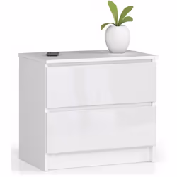 AKORD Furniture Factory OP0PK-6BIA001, Blanc, 2 tiroir(s), Brillant, 16 mm, 51 cm, 400 mm