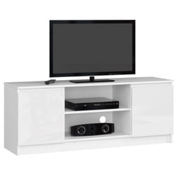 AKORD Furniture Factory OP0LRTVPOL001 Support TV et centre de divertissement 2 étagères