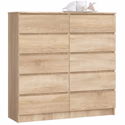 AKORD Furniture Factory OP0LK-1DAB009, Chêne, 10 tiroir(s), Mat, 16 mm, 51 cm, 400 mm