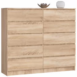 AKORD Furniture Factory OP0LK-1DAB007, Chêne, 10 tiroir(s), Mat, 16 mm, 60 cm, 400 mm