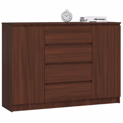 AKORD Furniture Factory OP0LKOMVEN013, Wenge, 4 tiroir(s), Mat, 4 étagères, 2 portes(s), 16 mm