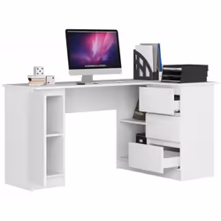 AKORD Furniture Factory IP0PBIUBIA005 bureau d'ordinateur Blanc