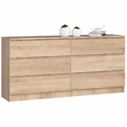 AKORD Furniture Factory OP0LK-1DAB006, Chêne, 6 tiroir(s), Mat, 16 mm, 71 cm, 400 mm