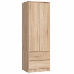 AKORD Furniture Factory SP0PSYSDAB001, Chêne, Armoire, 1 étagères, 2 portes(s), Mat, Porte à charnière