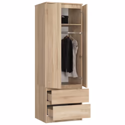 AKORD Furniture Factory SP0PSYSDAB001 placard et armoire de chambre à coucher 1 étagères 2 portes(s) Chêne