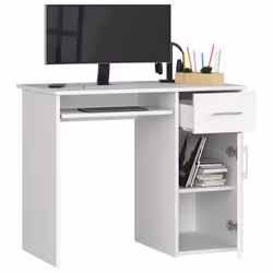 AKORD Furniture Factory IP0PPINBIA001 bureau d'ordinateur Blanc