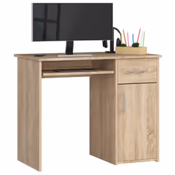 AKORD Furniture Factory IP0PPINDAB001, Droit, Forme rectangulaire, Mat, Couleur chêne, 1 tiroir(s), 500 mm