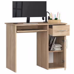 AKORD Furniture Factory IP0PPINDAB001 bureau d'ordinateur Couleur chêne