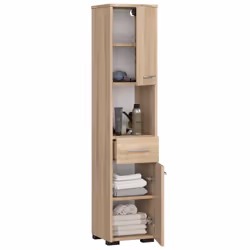 AKORD Furniture Factory OP0LLAZDAB001 armoire de rangement de salle de bain Chêne