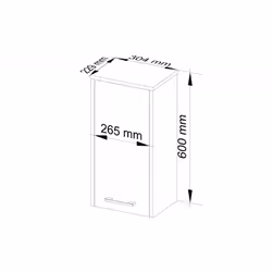 AKORD Furniture Factory 5901738165694 armoire de rangement de salle de bain Blanc