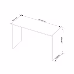AKORD Furniture Factory IP0PBIUBIA007 bureau d'ordinateur Blanc