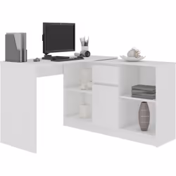 AKORD Furniture Factory IP0PBIUBIA007 bureau d'ordinateur Blanc - Vue supplémentaire 5