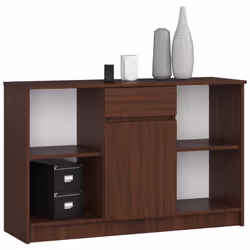 AKORD Furniture Factory OP0LKOMVEN015, Wenge, 1 tiroir(s), Mat, 6 étagères, 1 portes(s), 16 mm