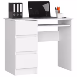 AKORD Furniture Factory IP0PBIUBIA009, Droit, Forme rectangulaire, Mat, Blanc, 3 tiroir(s), 500 mm
