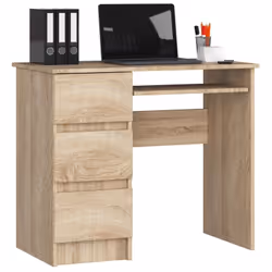 AKORD Furniture Factory IP0PBIUDAB009, Droit, Forme rectangulaire, Mat, Couleur chêne, 3 tiroir(s), 500 mm