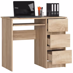 AKORD Furniture Factory IP0PBIUDAB008 bureau d'ordinateur Couleur chêne