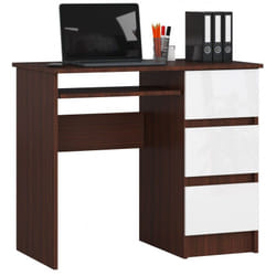AKORD Furniture Factory IP0PBIUWENBIAPRA bureau d'ordinateur Blanc, Bois