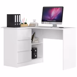 AKORD Furniture Factory IP0P3SPOL0028, Droit, Forme rectangulaire, Brillant, Blanc, 3 tiroir(s), 850 mm