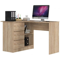 AKORD Furniture Factory IP0P3SDAB0028 bureau d'ordinateur Couleur chêne