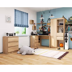 AKORD Furniture Factory IP0P3SDAB0028 bureau d'ordinateur Couleur chêne - Vue supplémentaire 6