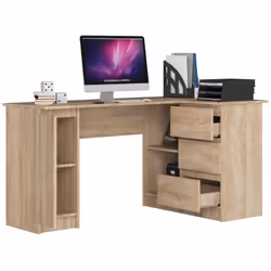 AKORD Furniture Factory IP0PBIUDAB006 bureau d'ordinateur Couleur chêne