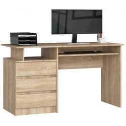 AKORD Furniture Factory IP0PBIUDAB002 bureau d'ordinateur Couleur chêne
