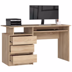 AKORD Furniture Factory IP0PBIUDAB002 bureau d'ordinateur Couleur chêne