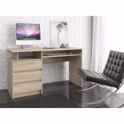 AKORD Furniture Factory IP0PBIUDAB002 bureau d'ordinateur Couleur chêne - Vue supplémentaire 6