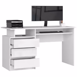 AKORD Furniture Factory IP0PBIUPOL001 bureau d'ordinateur Blanc